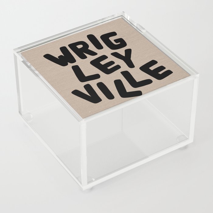 Wrigleyville Linen Brown Acrylic Box