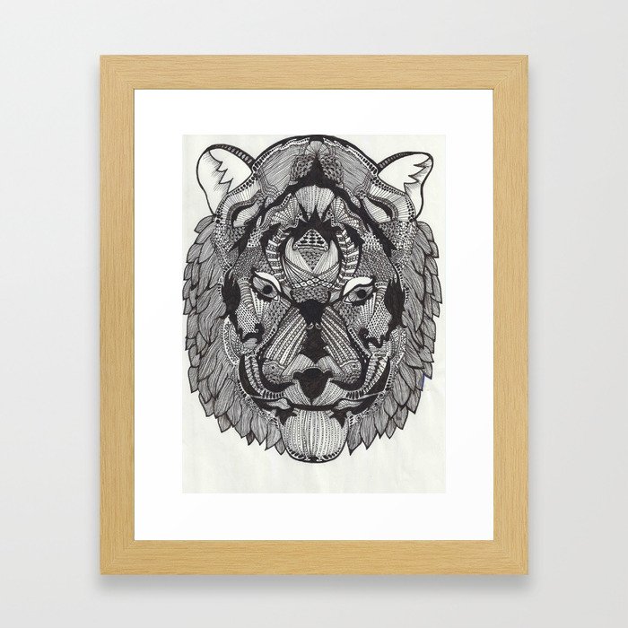 Tiger by Mieke Kristine Framed Art Print