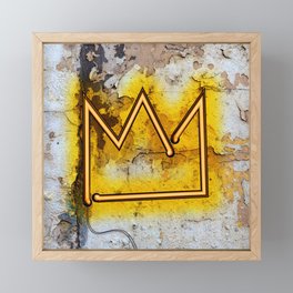Crown “B” – NEON Framed Mini Art Print