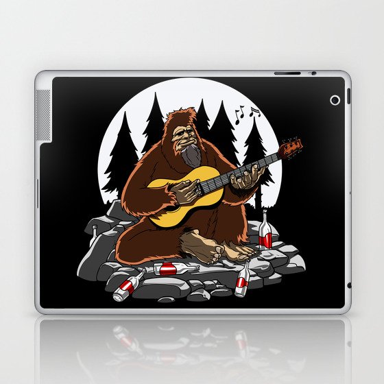 Camping Bigfoot Mountain Hiking Laptop & iPad Skin