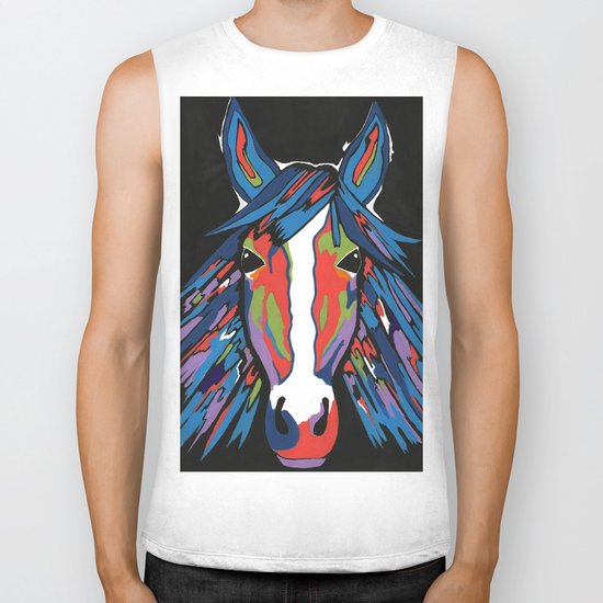 Spirited Horse Biker Tank