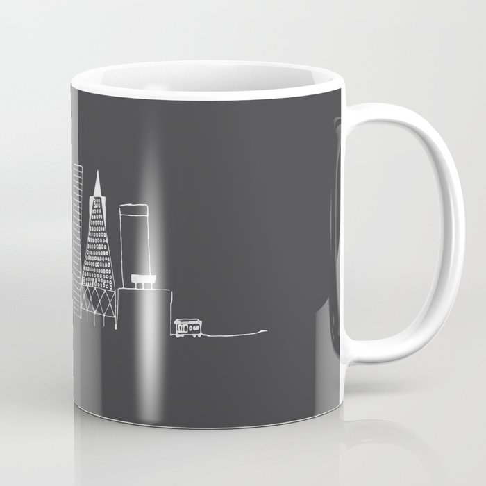 San Francisco Skyline Sketch Coffee Mug