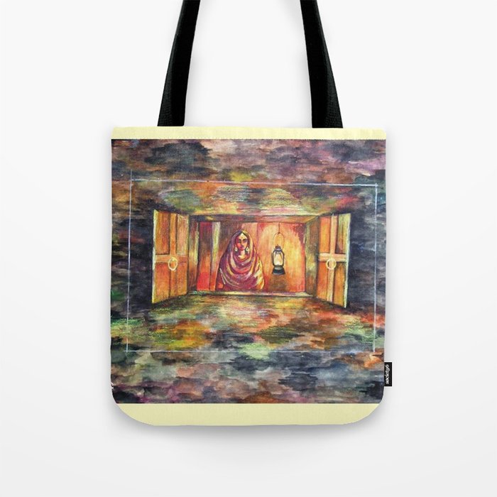 The Lady With the Lantern Tote Bag