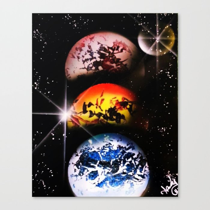 One World Over Canvas Print