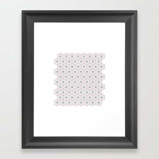 #326 Triagons/Hexangles – Geometry Daily Framed Art Print