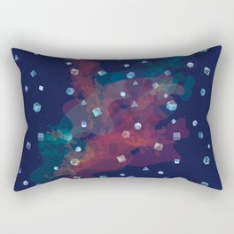 Polyhedral Dice- Nebula Rectangular Pillow