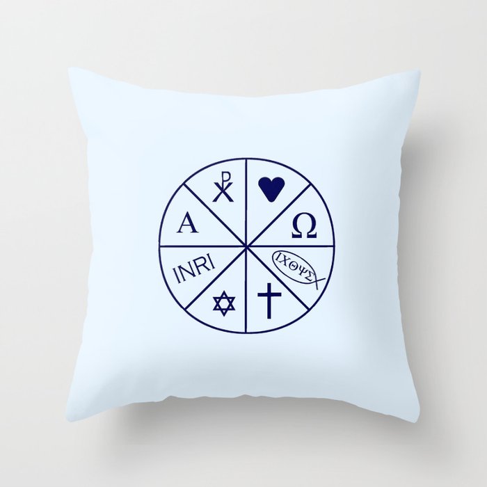 christogram 14 Throw Pillow