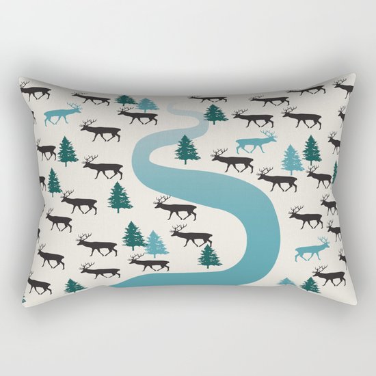 Forest River Rectangular Pillow