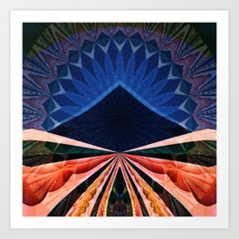 I was there once, space mountain Art Print | Sky, Psychedelic, Mountain, Wall, Graphicdesign, Oil, Stars, Visionary, Art, Space 