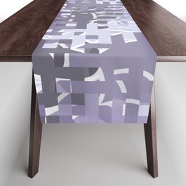 Purple pixels and dots Table Runner