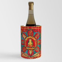 Vairocana Buddha Tibetan Buddhist Mandala Wine Chiller