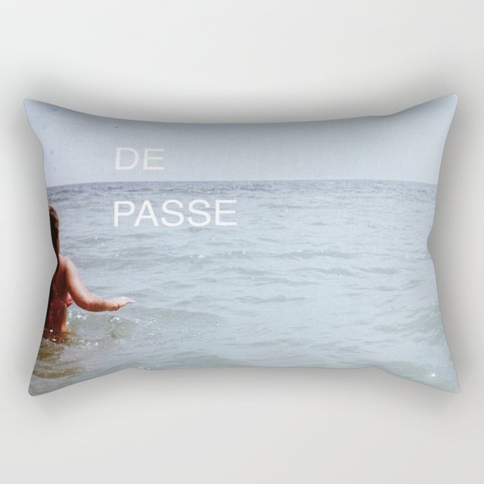 THE PAST IS BEHIND YOU - FONT PIECE Rectangular Pillow