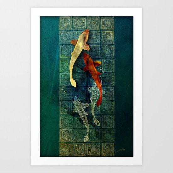 Koi Art Print