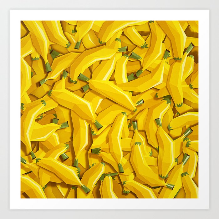 Discover the motif TOO MANY BANANAS by Yetiland as a print at TOPPOSTER