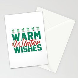 Warm Winter Wishes Stationery Card