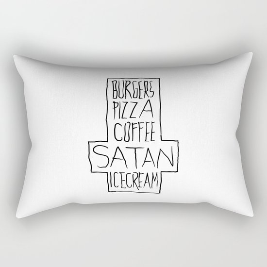 pizza & moar Rectangular Pillow