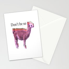Don't be so llama Stationery Cards