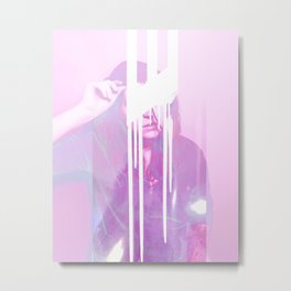 Girl Emissions I Metal Print | Curated, Art, Transgender, Queer, Digital Manipulation, Digital, Photo, Pink, Portrait, Mixedmedia 