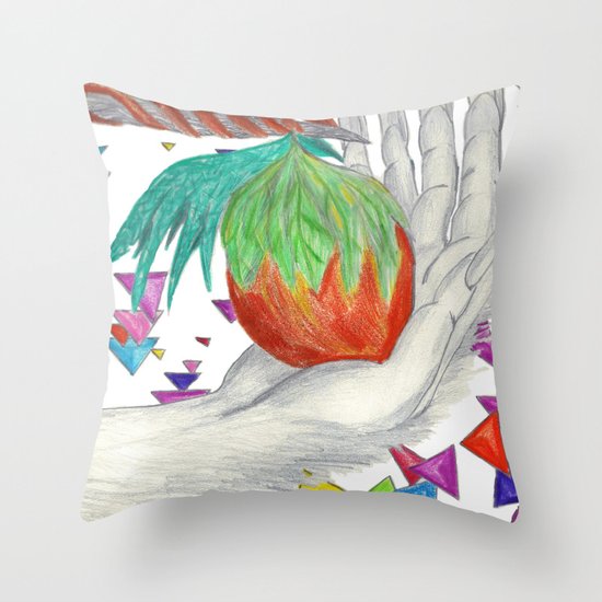 Alien Fruit Throw Pillow