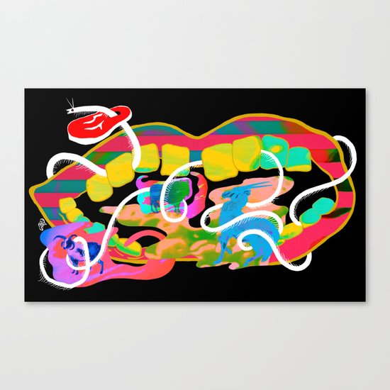 "Centipede Hz" by Steven Fiche Canvas Print