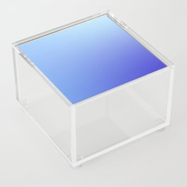 77 Blue Gradient 220506 Aura Ombre Valourine Digital Minimalist Art Acrylic Box