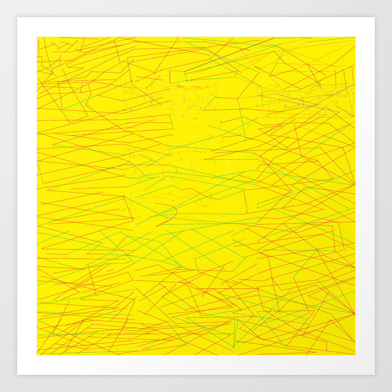 Straight Line Abstract Art Print By Freshstar1 Society6