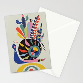 Snail succulents Stationery Card