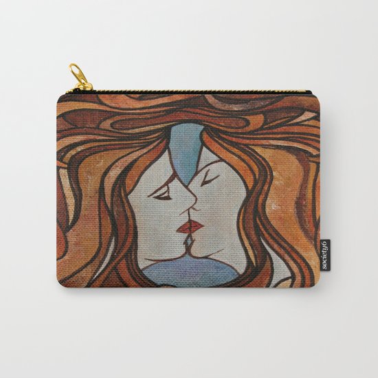 Lesbian Kiss (Art Nouveau Style) Carry-All Pouch