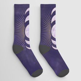 Purple Moon Socks