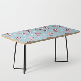 Candy Cane Pattern (light blue) Coffee Table