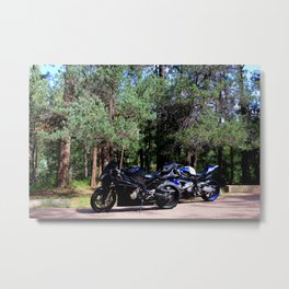 Parked Metal Print | Steelhorses, Motorcycles, Photo 