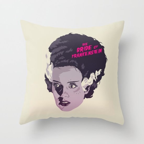 THE BRIDE OF FRANKENSTEIN Throw Pillow