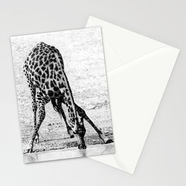 Giraffes at the Watering Hole Stationery Card