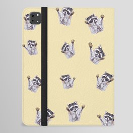 Playful Dancing Raccoons Edition 6 iPad Folio Case