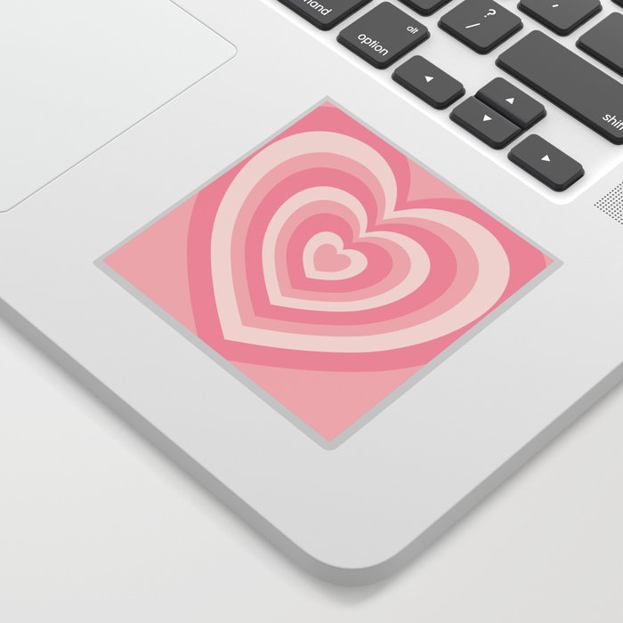Pink Love Hearts  Sticker