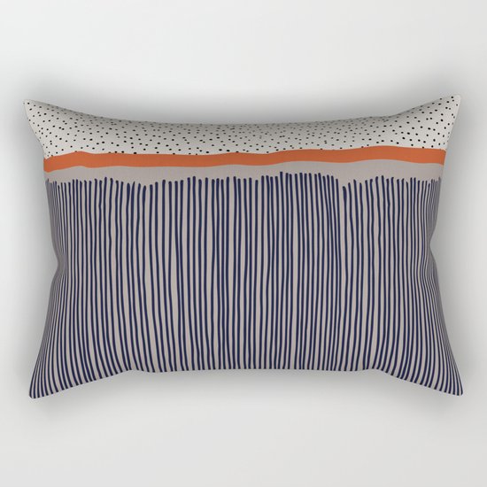 stripes and dots Rectangular Pillow
