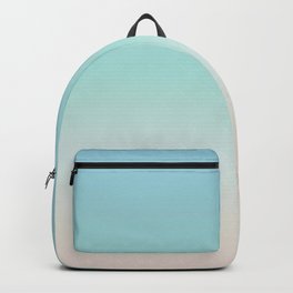 Beach Gradient Turquoise Sand | Simple Coastal Backpack