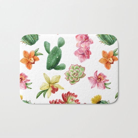 CACTUS PATTERN Bath Mat