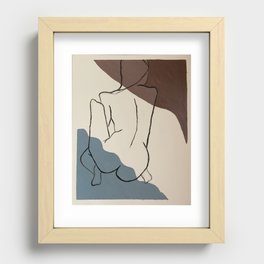 She got the mauves Recessed Framed Print