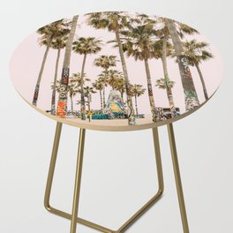 Palm Trees on Venice Beach - Los Angeles California Travel Photography Side Table