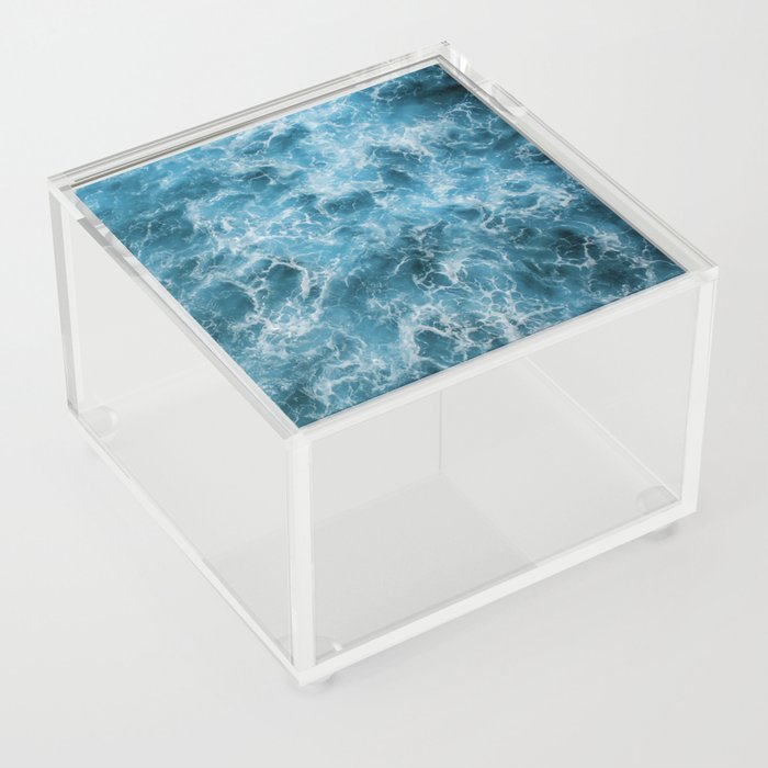 Blue Ocean With Waves Acrylic Box