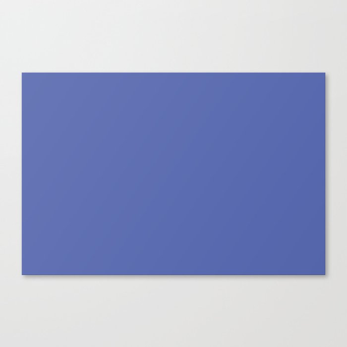 Dark Blue-Purple Single Solid Color Coordinates with PPG Blue Calico PPG17-05 Color Crush Collection Canvas Print