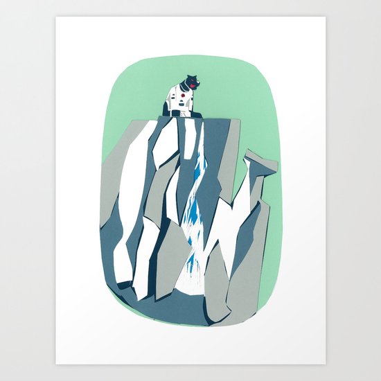 Thunder Falls Art Print