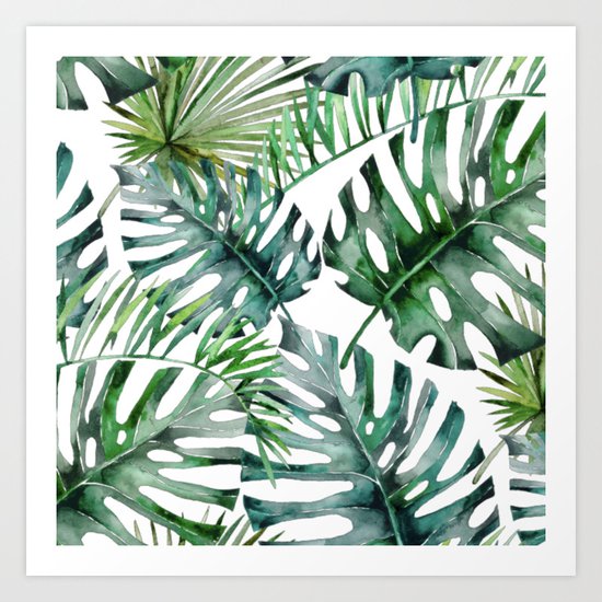 Monstera Overload Art Print