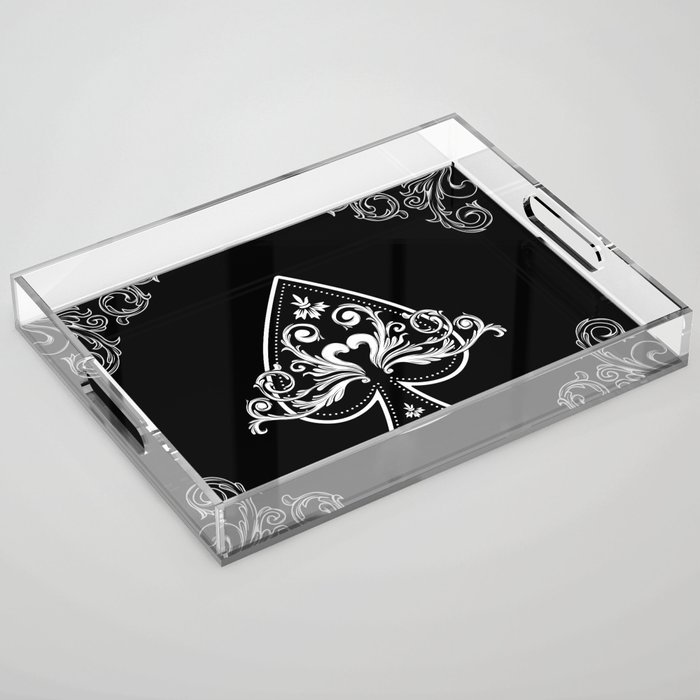 Ace of Spades Acrylic Tray