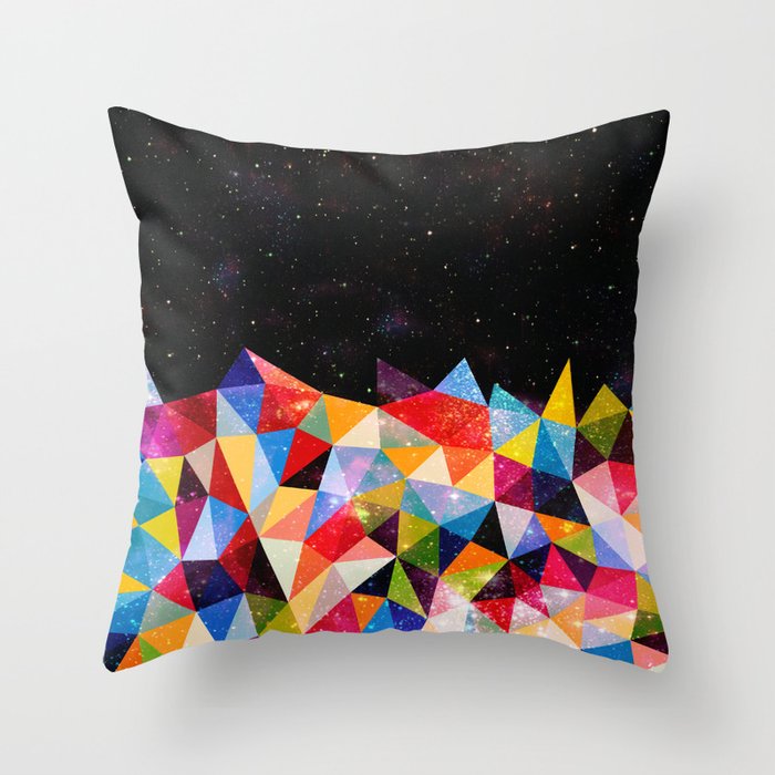 Space Shapes Throw Pillow