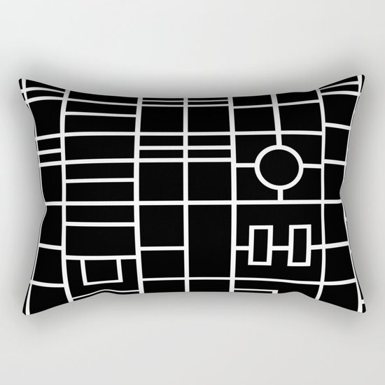 Map With Roundabout Rectangular Pillow