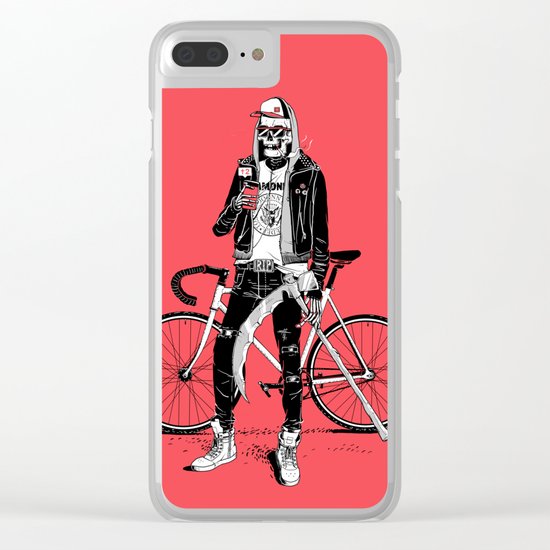 Cool Death Clear iPhone Case