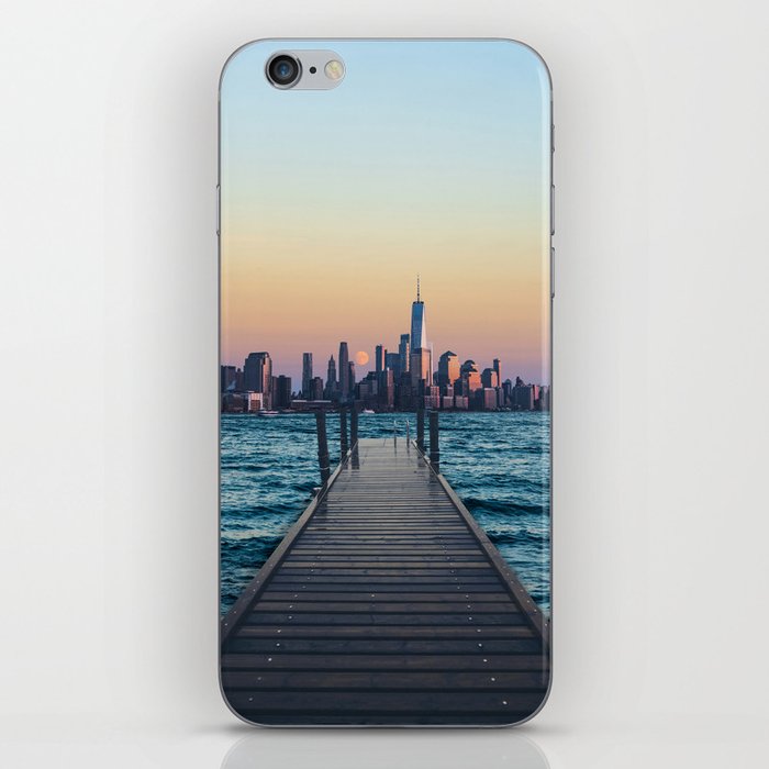 New York City Sunset and Moon iPhone Skin
