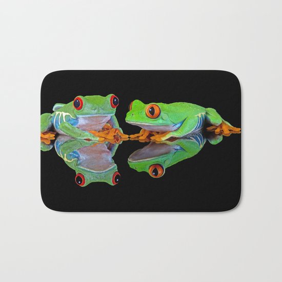 DOUBLE MIRROR FROGGINESS Bath Mat
